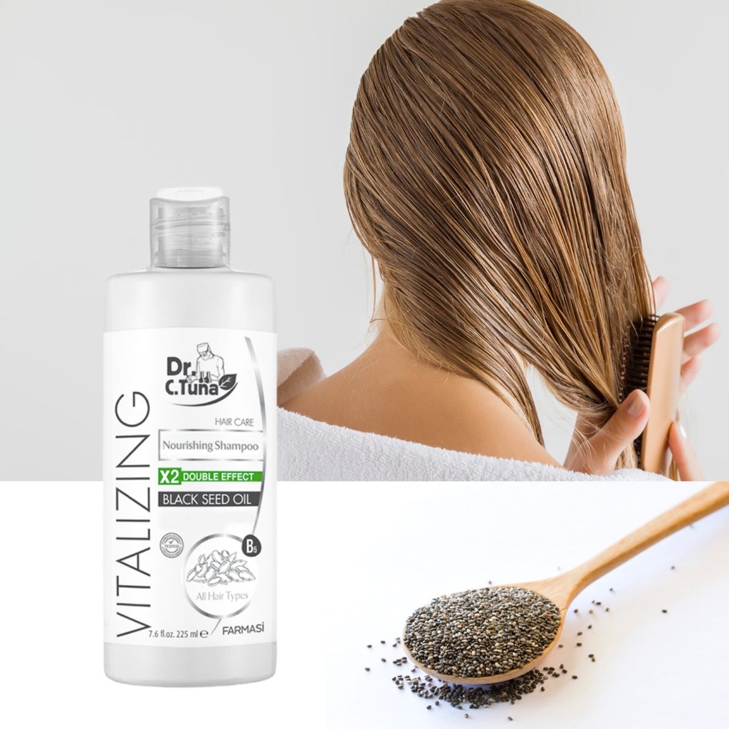 [1108186] FARMASI Dr Tuna شامبو Vitalizing Black Seed 225مل