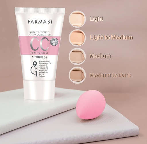 [1104172] FARMASI كريم CC Color Control 50مل (LIGHT)
