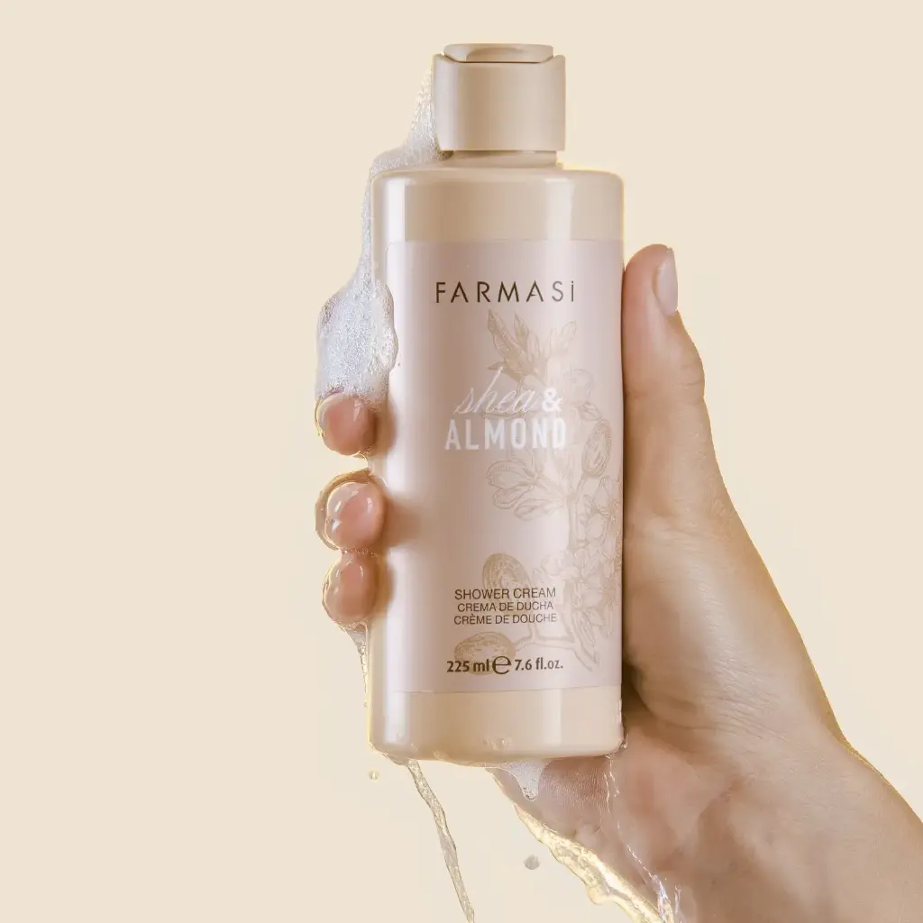[1002341] FARMASI Crème de Douche au karitè et à l'amande  225 ml